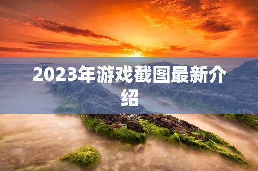 2023年游戏截图最新介绍