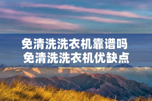 免清洗洗衣机靠谱吗 免清洗洗衣机优缺点