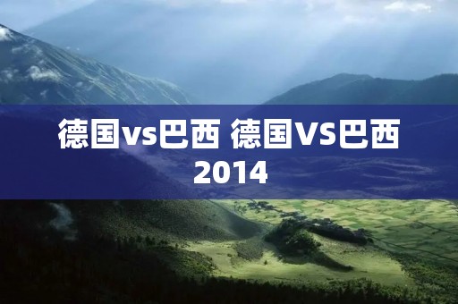 德国vs巴西 德国VS巴西2014