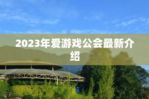 2023年爱游戏公会最新介绍 2023年爱游戏公会最新介绍