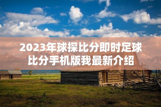 2023年球探比分即时足球比分手机版我最新介绍