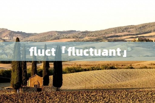 fluct「fluctuant」