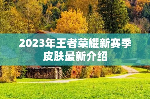 2023年王者荣耀新赛季皮肤最新介绍
