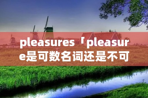 pleasures「pleasure是可数名词还是不可数名词」