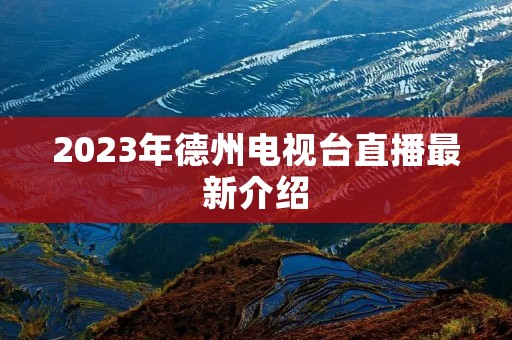 2023年德州电视台直播最新介绍 2023年德州电视台直播最新介绍