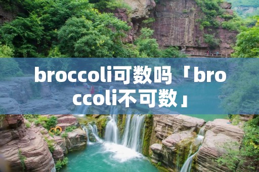 broccoli可数吗「broccoli不可数」 broccoli可数吗「broccoli不可数」