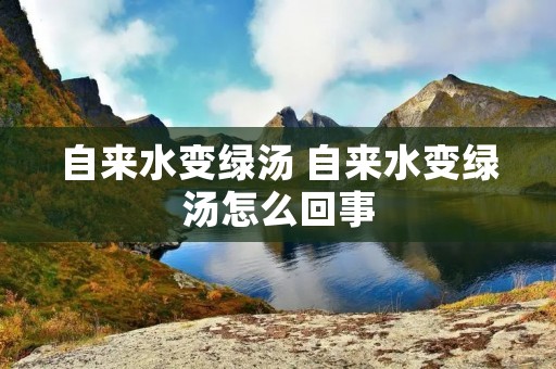 自来水变绿汤 自来水变绿汤怎么回事