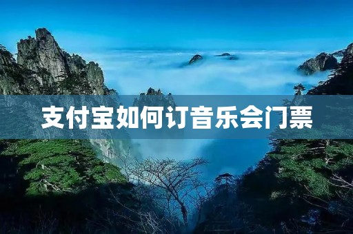 支付宝如何订音乐会门票
