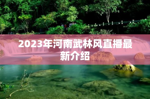 2023年河南武林风直播最新介绍 2023年河南武林风直播最新介绍