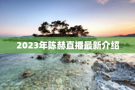 2023年陈赫直播最新介绍