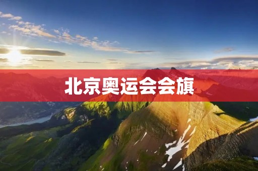 北京奥运会会旗：象征着和平、友谊和团结的标志