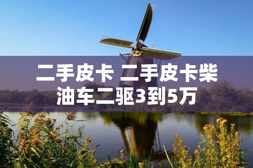 二手皮卡 二手皮卡柴油车二驱3到5万