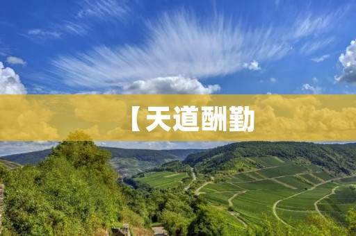【天道酬勤:努力奋斗的人才能获得成功】