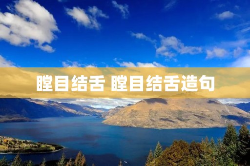 瞠目结舌 瞠目结舌造句