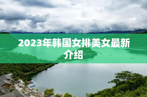 2023年韩国女排美女最新介绍