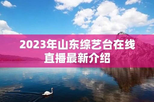 2023年山东综艺台在线直播最新介绍