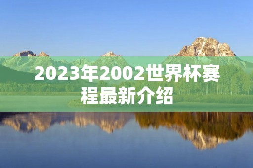 2023年2002世界杯赛程最新介绍