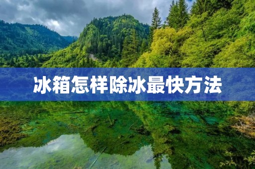 冰箱怎样除冰最快方法 冰箱怎样除冰最快方法
