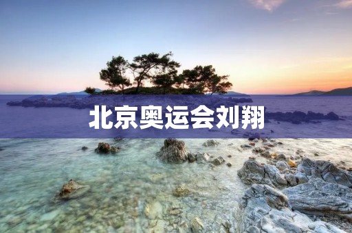 北京奥运会刘翔:一个传奇的背后 北京奥运会刘翔:一个传奇的背后