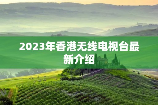 2023年香港无线电视台最新介绍