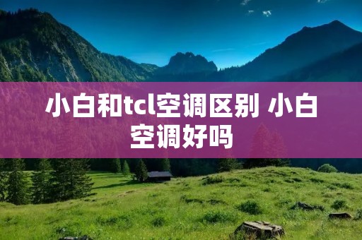 小白和tcl空调区别 小白空调好吗
