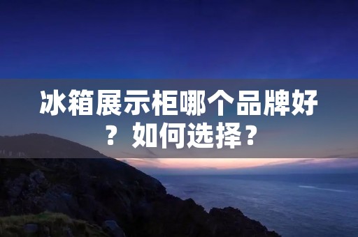 冰箱展示柜哪个品牌好？如何选择？