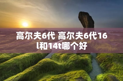 高尔夫6代 高尔夫6代16l和14t哪个好