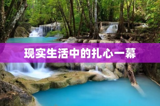 现实生活中的扎心一幕