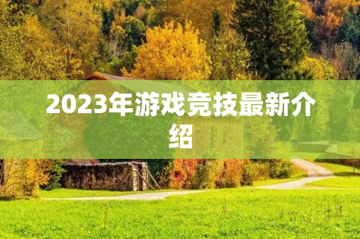 2023年游戏竞技最新介绍