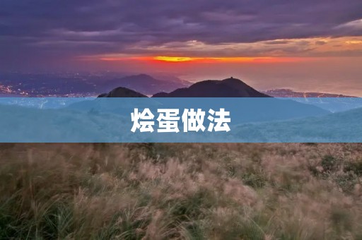 烩蛋做法:让你做出口感细腻的美味佳肴 烩蛋做法:让你做出口感细腻的美味佳肴