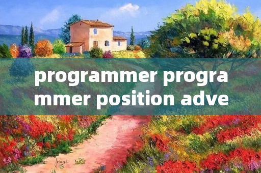 programmer programmer position advertised