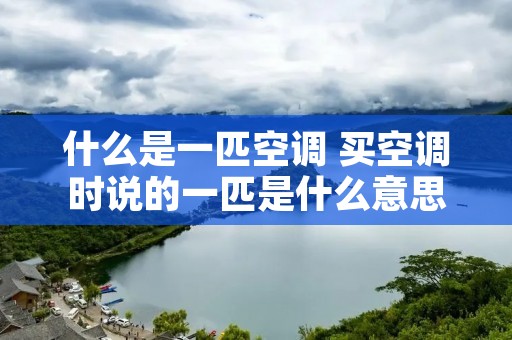 什么是一匹空调 买空调时说的一匹是什么意思