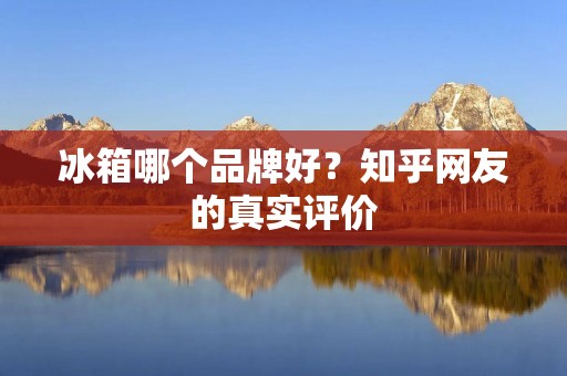 冰箱哪个品牌好?知乎网友的真实评价 冰箱哪个品牌好?知乎网友的真实评价