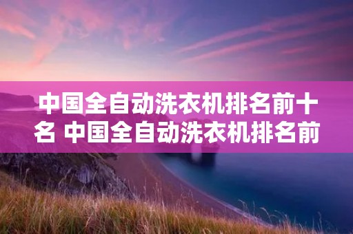中国全自动洗衣机排名前十名 中国全自动洗衣机排名前十名品牌