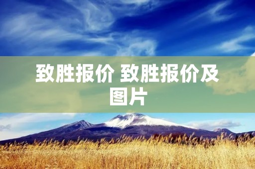 致胜报价 致胜报价及图片 致胜报价 致胜报价及图片