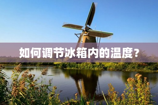 如何调节冰箱内的温度? 如何调节冰箱内的温度?