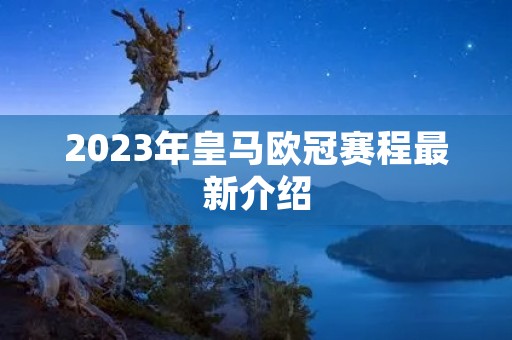 2023年皇马欧冠赛程最新介绍