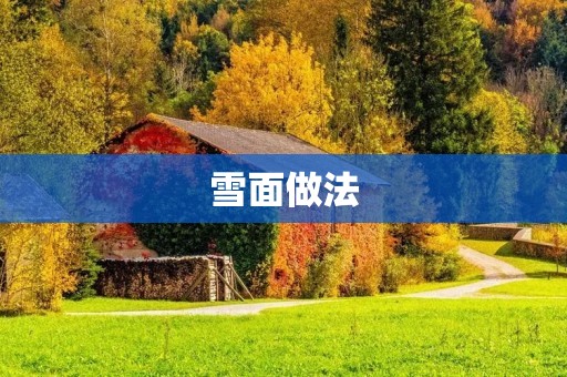 雪面做法:让你的雪地探险更加** 雪面做法:让你的雪地探险更加**
