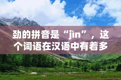 劲的拼音是“jìn”，这个词语在汉语中有着多重含义，可以指人或物的力量、能力、精神状态等。本文将从不同的角度出发，详细描述劲的含义和应用。