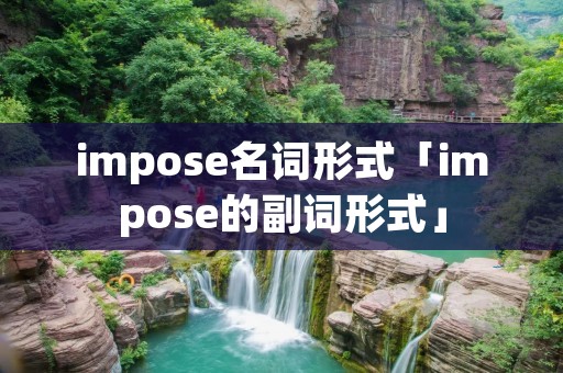 impose名词形式「impose的副词形式」