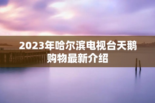 2023年哈尔滨电视台天鹅购物最新介绍