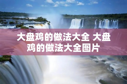 大盘鸡的做法大全 大盘鸡的做法大全图片