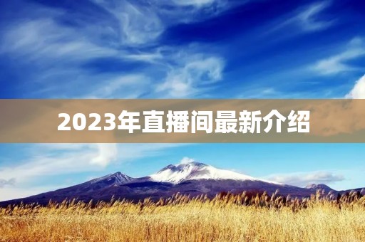 2023年直播间最新介绍