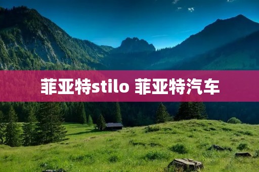 菲亚特stilo 菲亚特汽车