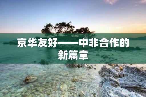 京华友好——中非合作的新篇章