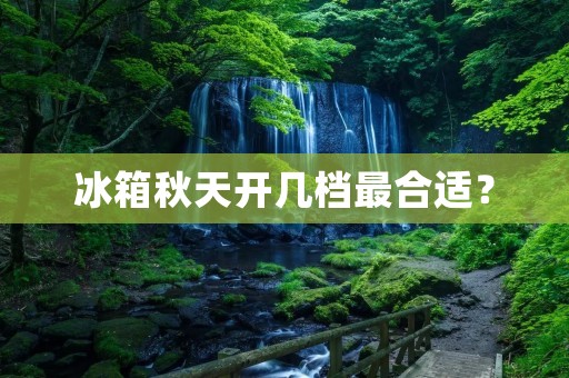 冰箱秋天开几档最合适? 冰箱秋天开几档最合适?
