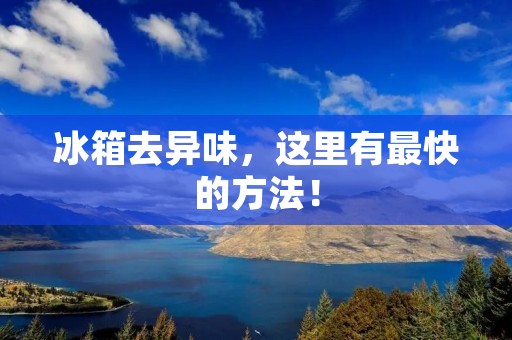 冰箱去异味,这里有最快的方法! 冰箱去异味,这里有最快的方法!