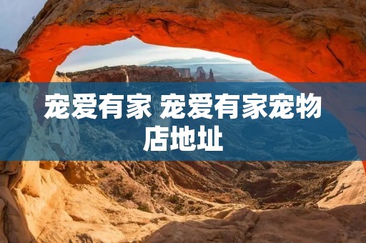 宠爱有家 宠爱有家宠物店地址 宠爱有家 宠爱有家宠物店地址