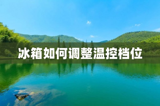 冰箱如何调整温控档位 冰箱如何调整温控档位