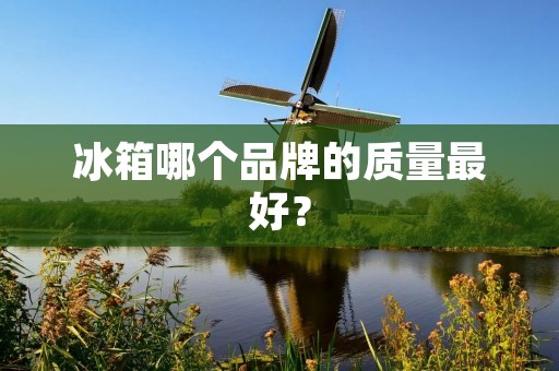 冰箱哪个品牌的质量最好? 冰箱哪个品牌的质量最好?